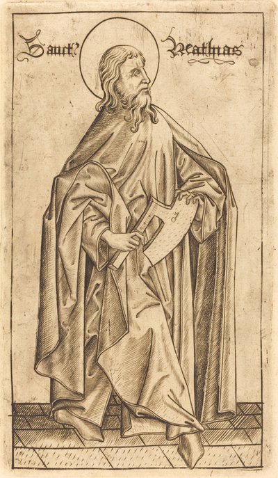 Sankt Matthias (?) af Israhel van Meckenem after Master E.S.