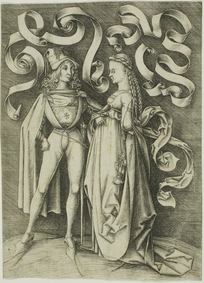 Ridderen og damen af Israhel van Meckenem the younger