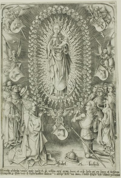 Rosenkransens Madonna af Israhel van Meckenem the younger