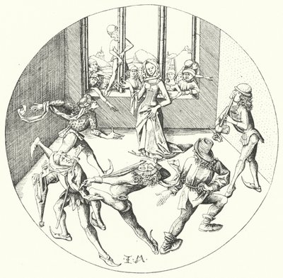 Dansen om ringen (gravering) af Israhel van the Elder Meckenem