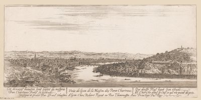 Udsigt over Lyon fra karteuserklosteret Veue de Lyon de la Maison des Peres Chartreux (titel på objekt) af Israël Silvestre
