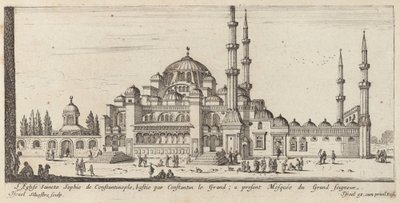 Sankt Sophia-kirken i Konstantinopel, bygget af Konstantin den Store; nu den store Herrens moske af Israël Silvestre