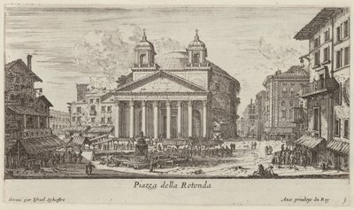 Piazza della Rotonda af Israël Silvestre