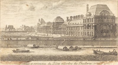 Veue et Perspective du Palais et Jardins des Tuileries af Israël Silvestre