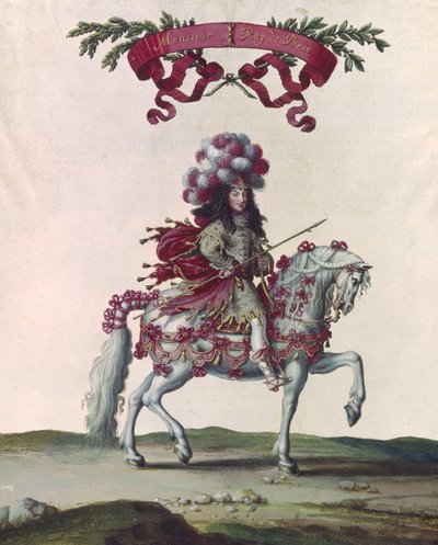 Philippe I (1640-1701) hertug af Orleans som konge af Persien, en del af karrusellen givet af Ludvig XIV (1638-1715) foran Tuilerierne, 5. juni 1662 af Israël Silvestre the Younger