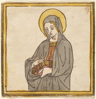 Sankt Katarina af Siena eller Sankt Klara af Assisi af Italian 15th Century