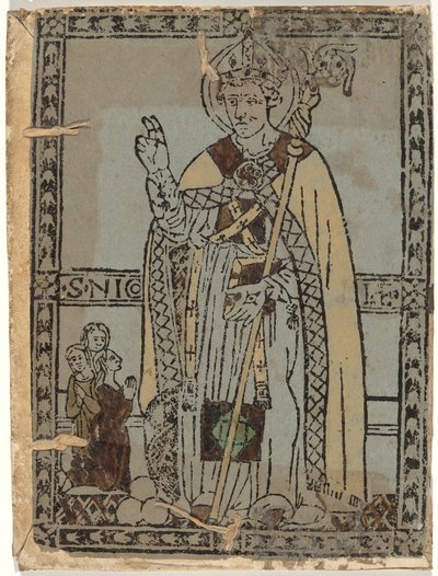Sankt Nikolaus af Myra af Italian 15th Century