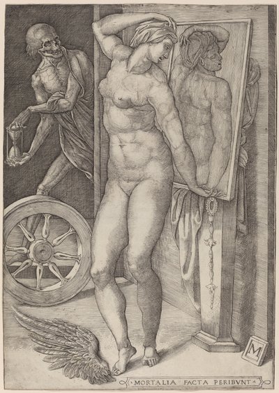 Allegory of Vanity (Death Surprising a Woman) af Italian 16th Century