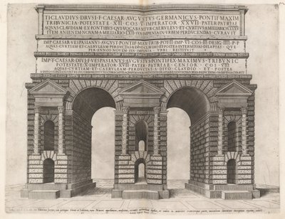 Buen af Claudian Akvædukt af Italian 16th Century
