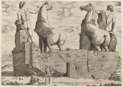 Heste, i Quirinale, på den modsatte side af Italian 16th Century