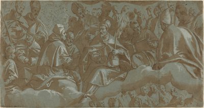 Hellige på skyer af Italian 16th Century