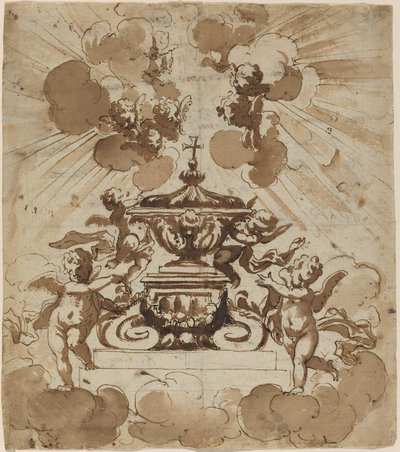 Forherligelse af værten af Italian 18th Century