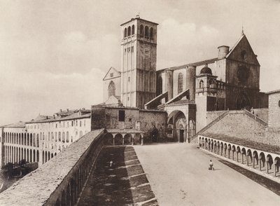 Assisi: Basilica of S Francesco (s/h foto) af Italian Photographer