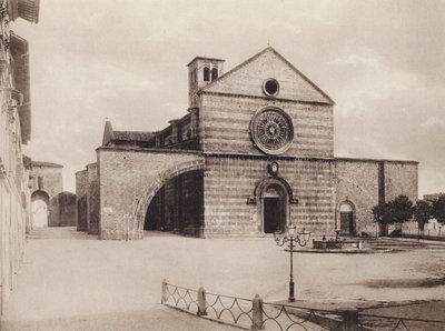 Assisi: Kirke og kloster i S Chiara, Filippo da Campello (s/h-foto) af Italian Photographer