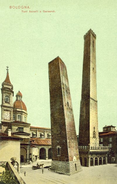 Bologna, Italien, Asinelli og Garisendi Towers af Italian Photographer