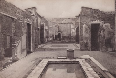 Casa Del Poeta Tragico, House of the Tragic Poet (s/h-billede) af Italian Photographer