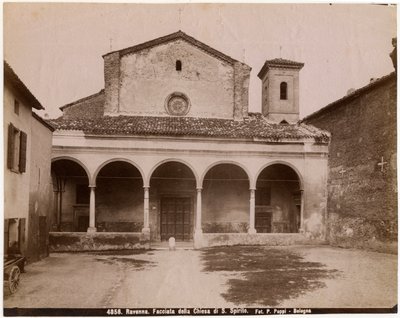 Helligåndskirken, Ravenna, Emilia-Romagna, Italien, fotografi af Pietro Poppi, Bologna, ca 1900 af Italian Photographer