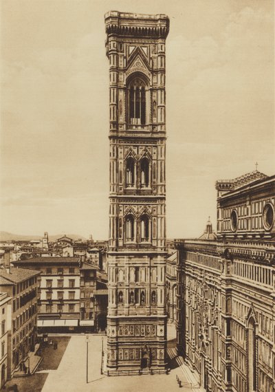 Firenze / Firenze: Cathedral, The Campanile, Giotto (s/h foto) af Italian Photographer