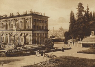 Firenze / Firenze: Palazzo Pitti, bagerst (s/h foto) af Italian Photographer