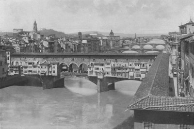 Firenze, udsigt over de tre broer (s/h foto) af Italian Photographer
