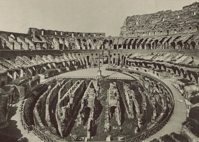 Flavian Amphitheater eller Colosseum med de nye udgravninger af Italian Photographer
