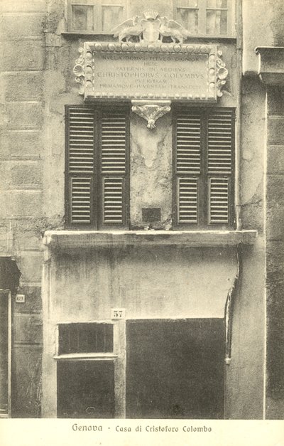 Genova, Italien, Christopher Columbus hus af Italian Photographer