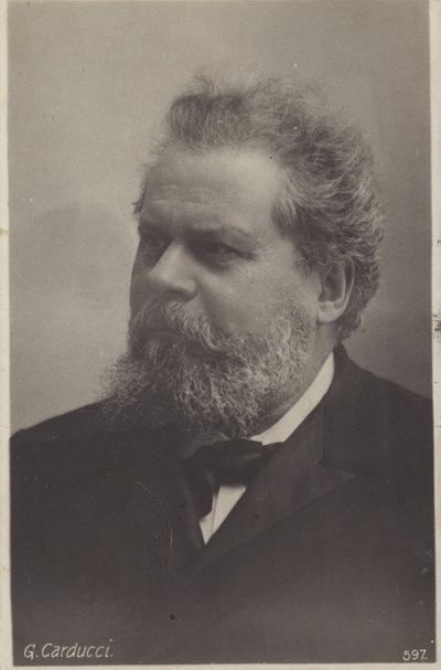 Giosue Carducci (1835-1907), italiensk digter, der modtog Nobelprisen af Italian Photographer