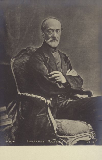 Giuseppe Mazzini af Italian Photographer