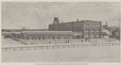 Edisons storslåede nye laboratorium i Lewellyn Park (Orange, New Jersey) af Italian Photographer