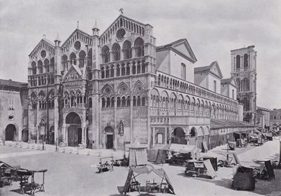 Italien: Katedralen, Ferrara (s/h foto) af Italian Photographer