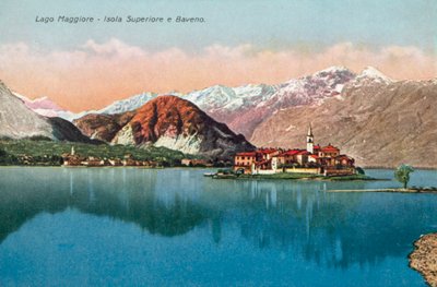 Maggioresøen, Isola Superiore og Baveno (farvefoto) af Italian Photographer