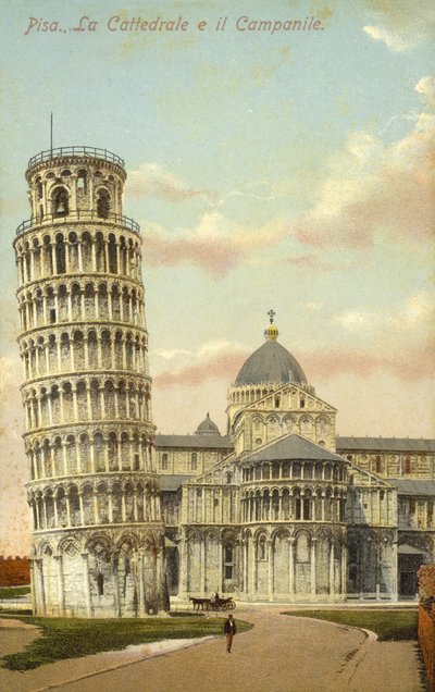 Det skæve tårn i Pisa og Pisa-katedralen af Italian Photographer