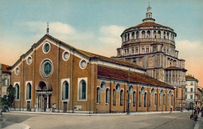 Milano / Milano: S Maria della Grazie-kirken (farvefoto) af Italian Photographer