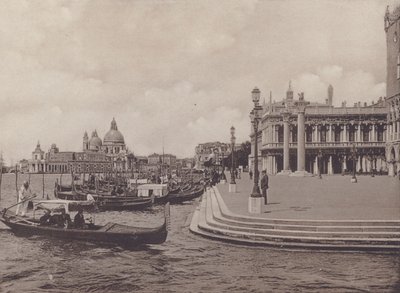 Mole, Dalla Riva Degli Schiavoni (s/h-billede) af Italian Photographer