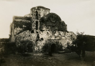 Klosteret Agios Varnavas, Engomi, Cypern, fotografi af Camille Enlart, Paris af Italian Photographer