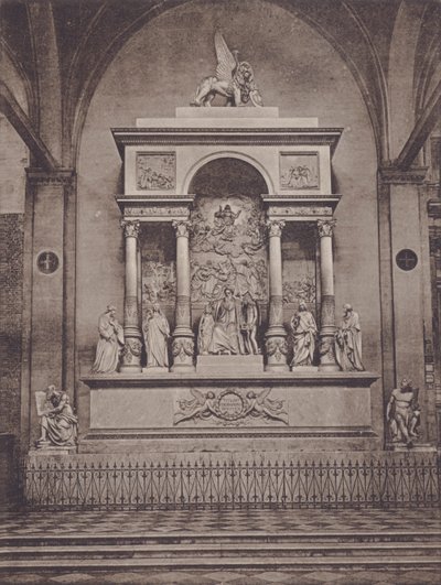 Monument til Titian (s/h foto) af Italian Photographer