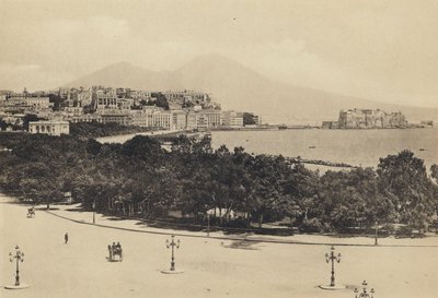 Napoli: Panorama set fra Mergellina (s/h foto) af Italian Photographer