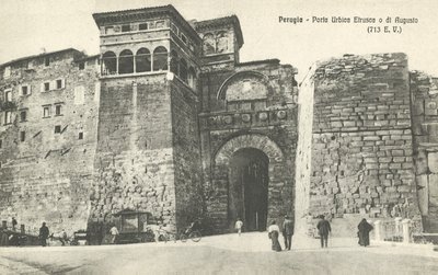 Perugia, Italien, Etruskisk eller Augustus Byport af Italian Photographer
