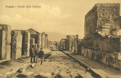 Pompeji, Italien, Strada Della Fortuna af Italian Photographer