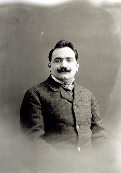 Portræt af Enrico Caruso, ca. 1900 af Italian Photographer