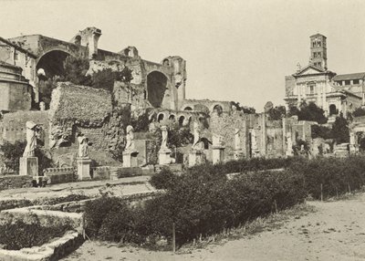 Forum Romanum, Konstantinbasilikaen, Romulus-templet og Vestaljomfruernes Hus af Italian Photographer