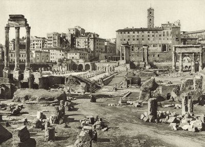 Forum Romanum og Basilica Julia af Italian Photographer