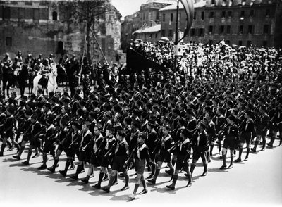 Rom. Balilla parade ved Via dell
