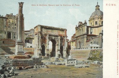Rom, Italien, Septimius Severus-buen, Foca-søjlen af Italian Photographer