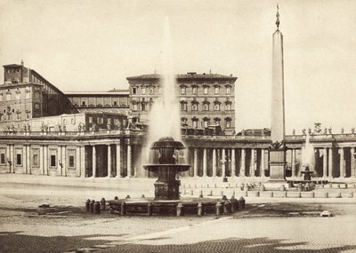S Peters Square og Vatikanets palads af Italian Photographer