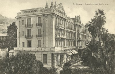 San Remo, Italien, Grande Hotel Belle Vue af Italian Photographer