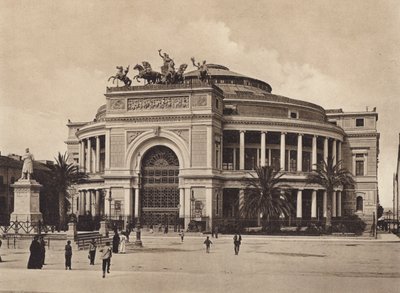 Sicilia / Sicilien: Politeama Garibaldi, Arch Damiani (s/h-foto) af Italian Photographer