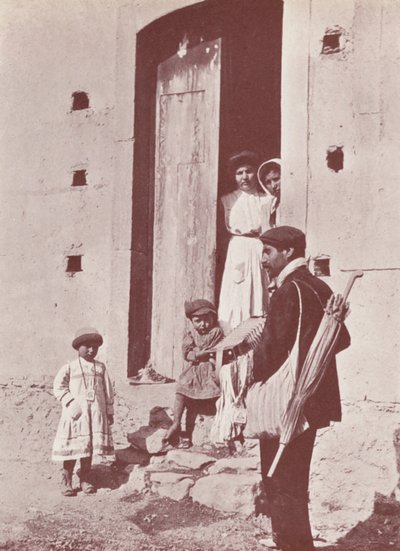 Sicilien: En omvandrende musiker (s/h-foto) af Italian Photographer