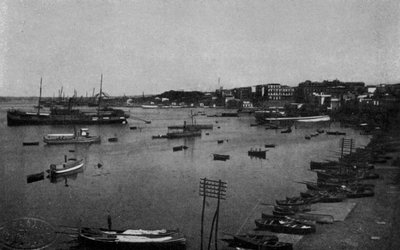 Taranto, General Panorama og lille hav (s/h foto) af Italian Photographer