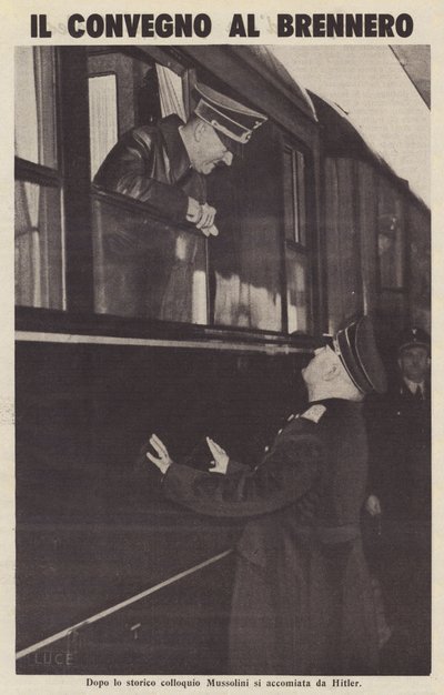 Brenner-konferencen (s/h-foto) af Italian Photographer